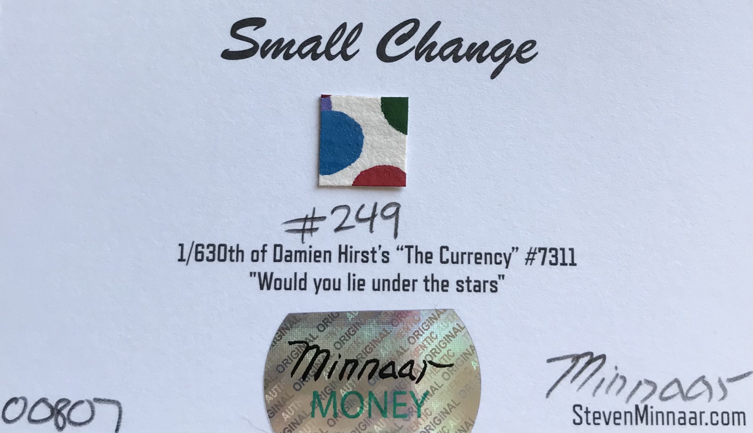 Minnaar Money – 00807